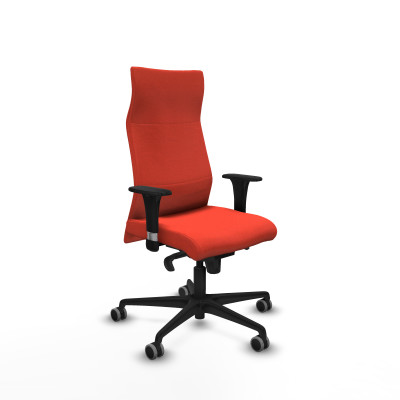 Albacete XL sincro bali naranja oscuro brazos 1D base nailon ruedas 65mm engomadas