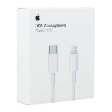 Cable original apple iphone usb tipo c a lightning - 1m - mm0a3zm - a - blanco