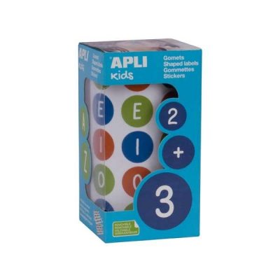 APLI R.900 GOMETS REMOVIBLES CIRCULARES VOCALES DIAM 20MM MULTICOLOR