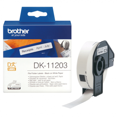DK-11203 cinta para impresora de etiquetas Negro sobre blanco