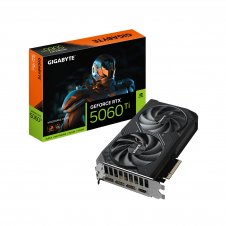 GIGABYTE GeForce RTX 5060 Ti WINDFORCE OC 8G Tarjeta Gráfica ? 8 GB GDDR7, 128 bits, PCI-E 5.0, 2587 MHz Frecuencia del núcleo, 3 x DisplayPort, 1