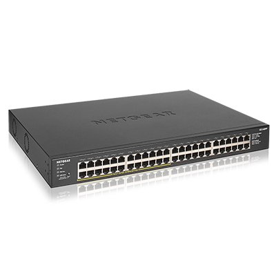 GS348PP No administrado Gigabit Ethernet (10/100/1000) Energía sobre Ethernet (PoE) Negro