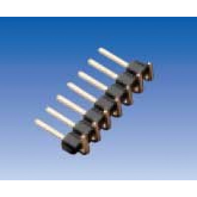 Tira Poste Macho Cto. Impreso 40pin paso 2.54mm 1 fila acodado