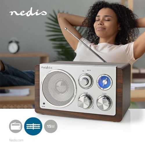RADIO FM ANALOGICA 15W NEDIS - RDFM5110BN
