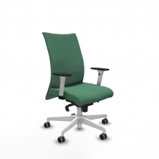 Piqueras y Crespo Albacete confidente sincro bali verde esmeralda brazos 1D blancos base blanca ruedas 65mm engomadas