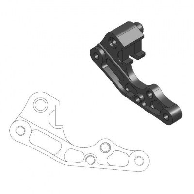 Soporte reubicador para pinza de freno OEM MOTO-MASTER 211079