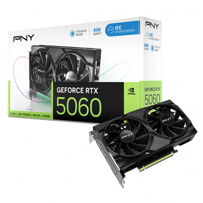 TARJETA GRAFICA PNY 5060 8GB ARGB OVERCLOCKED DUAL FAN