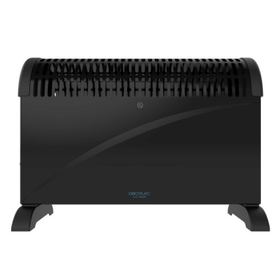 Cecotec Ready Warm 6500 Turbo Convection Convector con Pies - 2000W - Cobertura hasta 20m2 - Termostato - 4 Modos - Tecnologia Flashwarm - Ligero y Portatil - 52x20x39cm - Color Negro