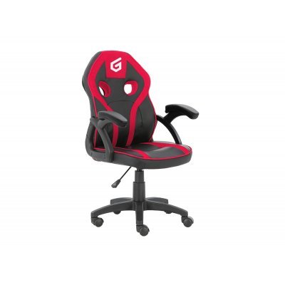 EYOTA06R silla para videojuegos Silla para videojuegos de PC Asiento acolchado Negro, Rojo
