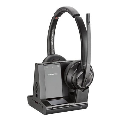 Auriculares poly savi 8220 office inalambrico negro