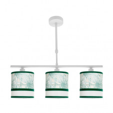 Lampara Caledonia 3xe14 Blanco/verde Regx55x14cm