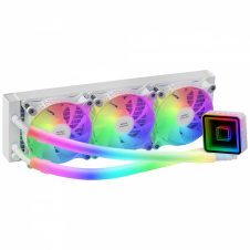 Mars Gaming ML-ULTRA360 Blanco Refrigeración L?quida CPU TDP 650W Espejo Infinito 3 Ventiladores Silenciosos FDB ARGB Tubos ARGB Multisocket Univers