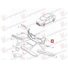 REJILLA LATERAL PARACHOQUE DELANTERO (O)