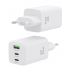 Aisens - Cargador Gan 65W, 2Xusb-C Pd3.0 Qc4.0, 1Xusb-A Qc3.0, Blanco