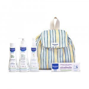 BEBÉ-NIÑO MOCHILA RAYAS ESTUCHE 5 pz