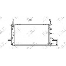 RADIADOR 1,6-1,8-2,0cc DOHC(60,5x37)