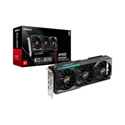Tarjeta grafica asrock rx 9070 xt challenger 16gb gddr6 - 3x dp - 1x hdmi pci express 5.0