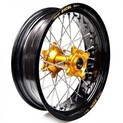 Rueda completa Haan Wheels aro negro 17-4,50 buje oro 1 16108/3/2 1 16108/3/2