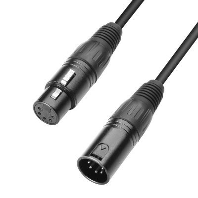 Cable DMX XLR Macho 5P a XLR Hembra 5P 6m ADAM K3DGH0600