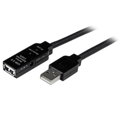 Cable usb tipo a startech 20m - macho - hembra - negro