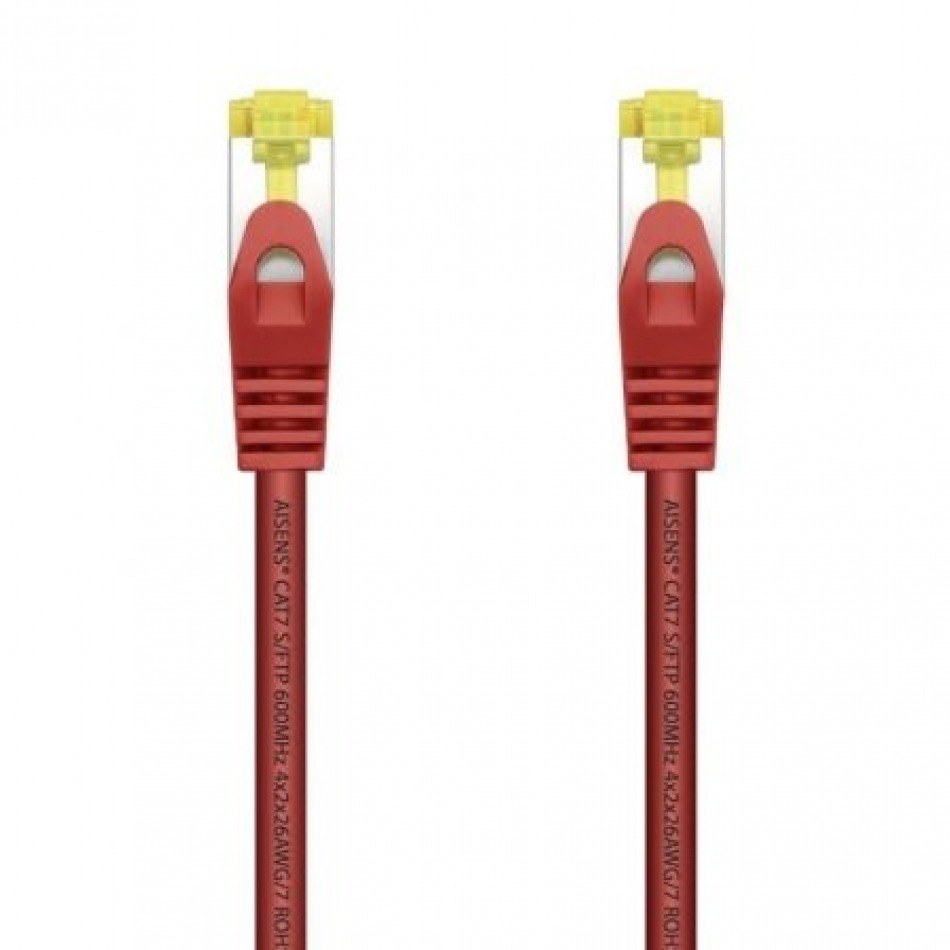 Cable de Red RJ45 SFTP Aisens A146-0468 Cat.7/ 25cm/ Rojo