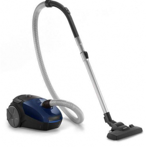 Aspirador con bolsa Philips PowerGo FC8240/09, 900W, 77dB, capacidad polvo 3 litros, filtro HEPA lavable, azul