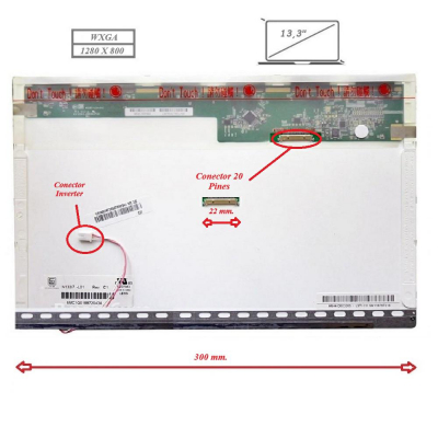 Pantalla LCD Marca 13.3 pulgadas | Repuesto compatible | Alta calidad de imagen