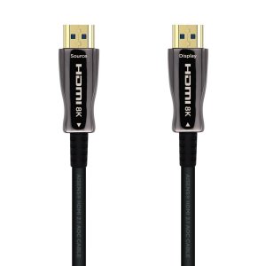 Aisens - Cable Hdmi V2.1 AOC Ultra Alta Velocidad / Hec 8K@60Hz 4K@120Hz 4:4:4 48Gbps, A/M-A/M, Negro, 60M
