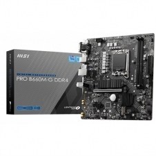 Placa base msi 1700 pro b660m - g ddr4 micro atx - 2 x ddr4 - 4 x sata 6 - 6 x usb 3.2 - 6 x usb 2.0