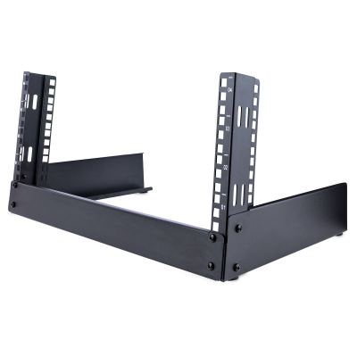Rack 4U de 19 de Marco Abierto para Sobremesa con 2 Columnas - Rack para Equipos de Ordenador, AV o de Datos con Capacidad de Carga de 42kg - con Tuercas/Tornillos Enjaulados