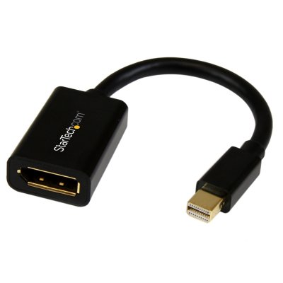 Adaptador Mini DisplayPort a DisplayPort - de Vídeo 4K x 2K - Conversor Mini DP a DP UHD - Convertidor mDP a DP 1.2 - de Ordenador mDP a Monitor DP - Macho a Hembra