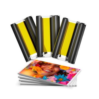 Canon KP-108IN Pack de Tinta Generico y 108 Hojas Papel Fotografico, 100x148 mm - Reemplaza 3115B001