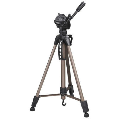 Hama Star 61 Tripode para Camara con Rosca 1/4 - Altura hasta 153cm - Peso Max 3kg - Manivela en Columna Central - Aluminio - Soporte de Liberacion Rapida - Cabezal de 3 Vias - Color Beige