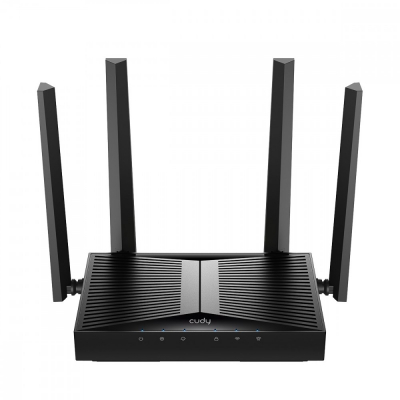 Cudy Router WiFi 7 Dual Band Gigabit BE3600 - hasta 1000Mbps - 5 Puertos - 4 Antenas Fijas de 5dBi - Tecnologia MU-MIMO - Negro