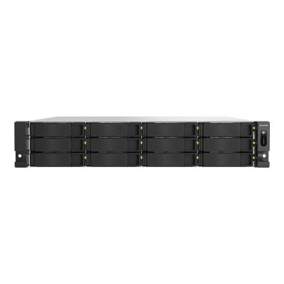 Servidor nas qnap ts - h1277axu - rp - r5 - 16g 12 bahias 2u rack 16gb gigabit ethernet