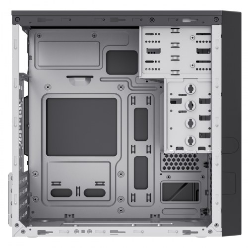 UNYKAch - Caja Ordenador AERO C12 Micro ATX Negra, Con dos puertos USB 3.0 y dos puertos USB Type