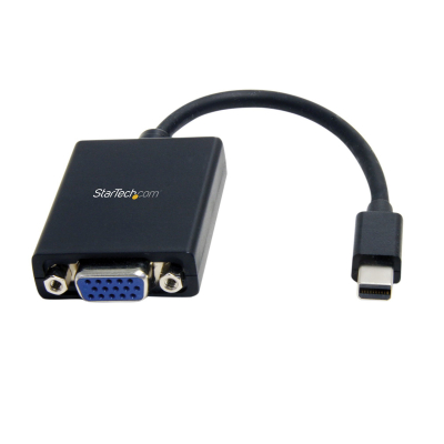 Adaptador Mini DisplayPort a VGA - Convertidor Activo de Mini DP a VGA - Vídeo 1080p - con Certificación VESA - mDP o Thunderbolt 1/2 Mac/PC a Monitor VGA - Dongle mDP 1.2 a VGA