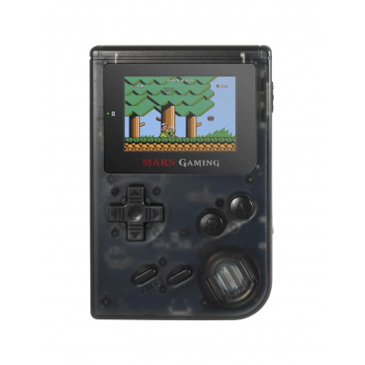 Consola Retro Mars Gaming MRB - 151 Juegos | Pantalla LCD | Batería Recargable | Blanco/Negro