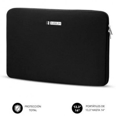 Funda Subblim Business Laptop Sleeve Neoprene para Portátiles 13.3-14/ Negra