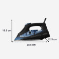 Plancha de vapor Black & Decker BXIR2606E, 2600W, golpe de vapor 150 gr/min, vapor continuo 35 gr/min, azul y negro - imagen 3