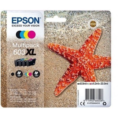 EPSON TINTA C13T03A64010 603XL MULTIPACK PACK 4 CO
