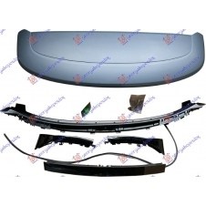 CONJUNTO DE SPOILER SUPERIOR DEL PORTON TRASERO CON TERCERA LUZ DE FRENO Y SOPORTES