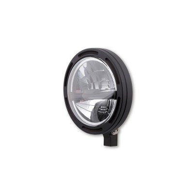 HIGHSIDER 5 3/4 inch LED headlight Frame-R2 Type 5, black, bottom mounting 223-271