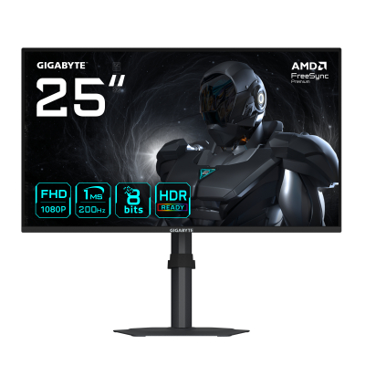 G25F2 Monitor Gaming 24,5 FHD ? 1920 x 1080, 200Hz, 1ms, 300 cd/m², DisplayHDR 10, HDMI 2.0, DisplayPort 1.4