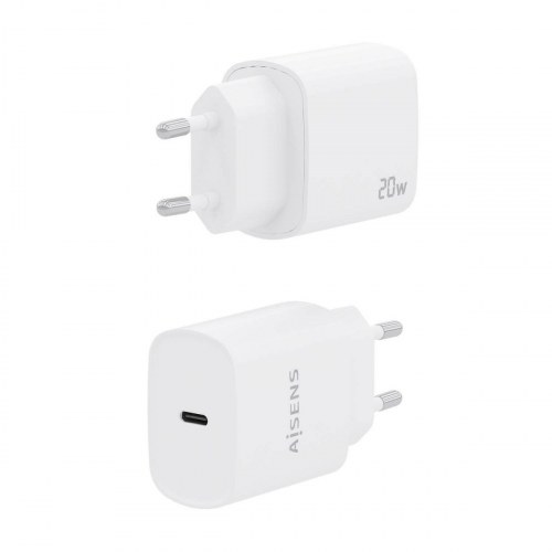 Aisens - Cargador Usb-C Pd3.0 1 Puerto 1Xusb-C 20W, Blanco