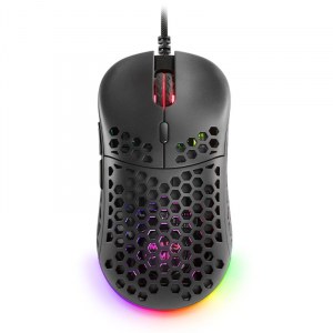 Mars Gaming Ratón Gaming ligero RGB negro