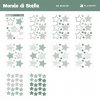 Vinilo de estrellas infantiles verde · Mondo di Stelle MC422-057