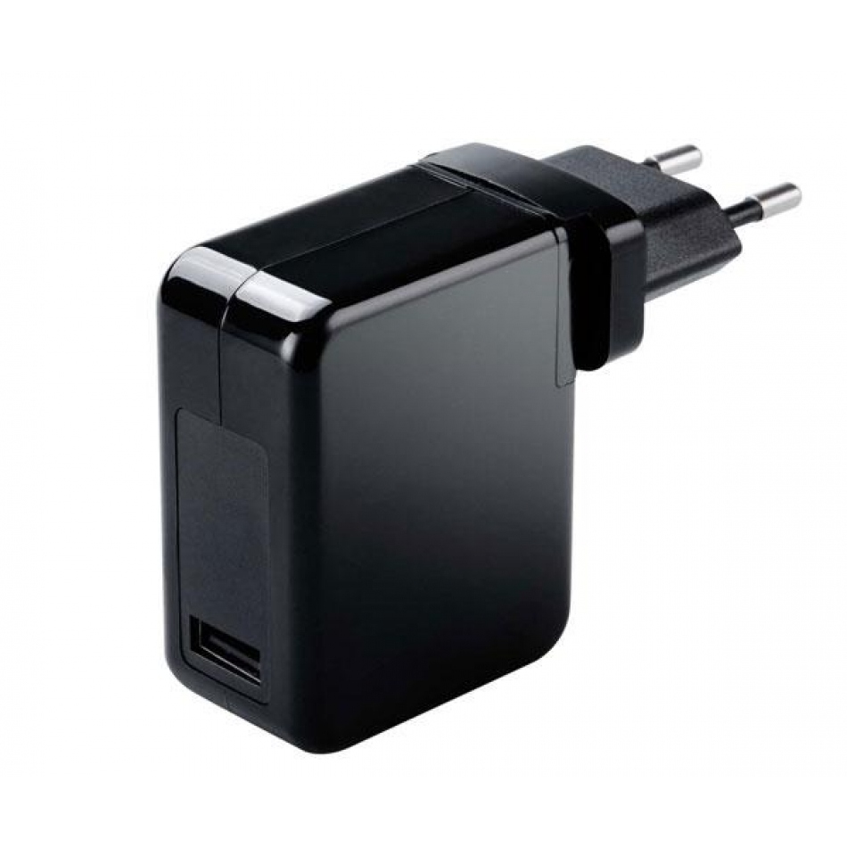 Cargador para portátil universal automático 70W / USB / Negro / MT661