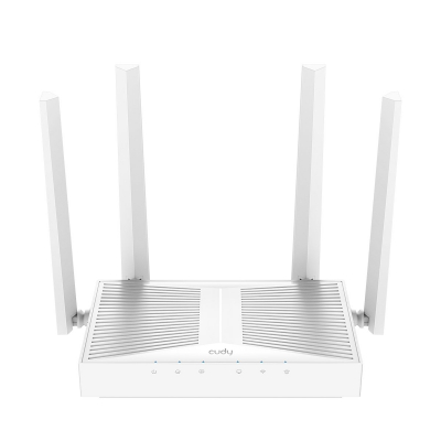 Cudy Router WiFi 6 Mesh Gigabit Dual Band AX3000 - Velocidad hasta 1000Mbps - 5 Puertos - 4 Antenas Fijas de 5dBi - Tecnologia M