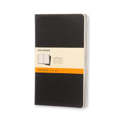 MOLESKINE Paq.3 libretas Cahier L rayas negro